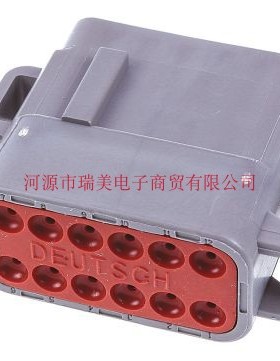 Deutsch德驰DTM汽车连接器2行12路灰色公插DTM06-12SA