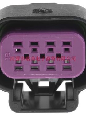 Delphi汽车连接器GT 150电缆安装8路4行黑色母座15326835