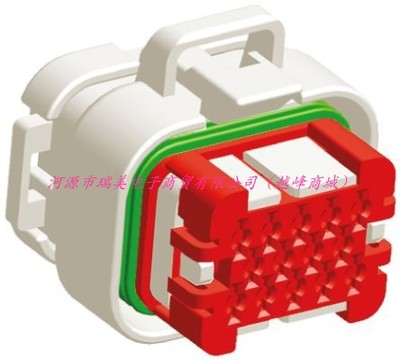 TE泰科AMPSEAL汽车连接器3行14路电缆安装公外壳776273-2