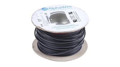 Alpha Wire阿尔法UL11028线型EcoWire长30米16AWG黑色6716 BK005