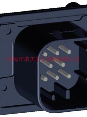 TE泰科AMPSEAL印刷电路板连接器3行8路黑色公776276-1