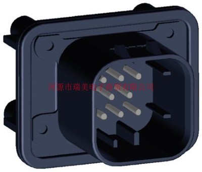 TE泰科AMPSEAL印刷电路板连接器3行8路黑色公776276-1