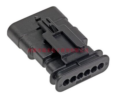 Molex莫仕MXP120汽车连接器6路黑色公插34899-6060
