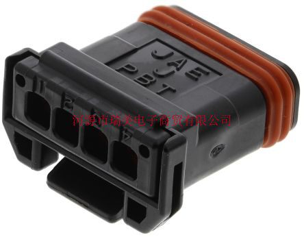 JAE汽车连接器4路2.5MM节距黑色母外壳MX19004S51