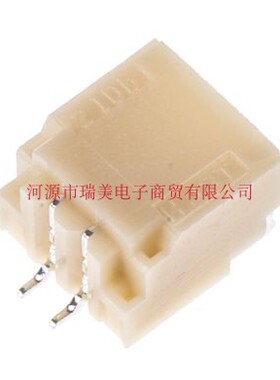 JST汽车连接器PCB针座1MM节距2路1排表面安装SM02B-SRSS-TB(LFSN)