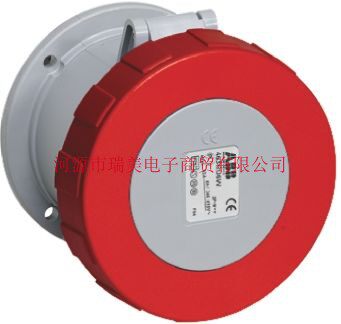 ABB连接器3P+N+E工业电源63A插座2CMA167396R1000-463RU6W