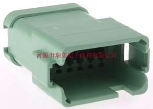 Deutsch德驰DT汽车连接器2行12路绿色母DT0412PC CE07