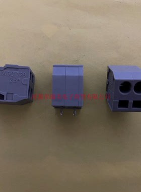 WAGO万可PCB接线端子焊针间距5MM灰色2极739-102现货5PCS