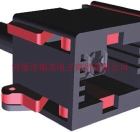 TE泰科Junior Power Timer汽车连接器母外壳2路灰色2-963210-1