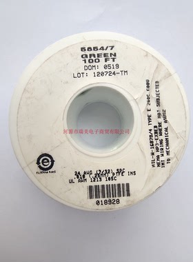 Alpha阿尔法PTFE设备电线24AWG绿色30米UL1213线型5854/7 GR005