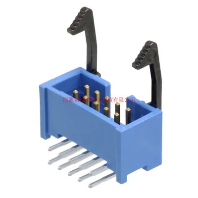 TE泰科AMP-LATCH连接器2.54mm节距2排10路直角排针2-1761607-3