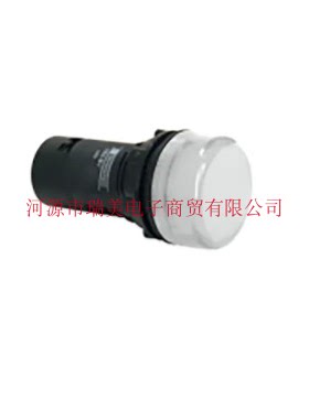 Schneider施耐德整套导向灯22MM切面直径白色LED灯XB2BVB1LC