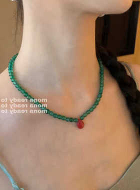 mona同款天然石串珠项链