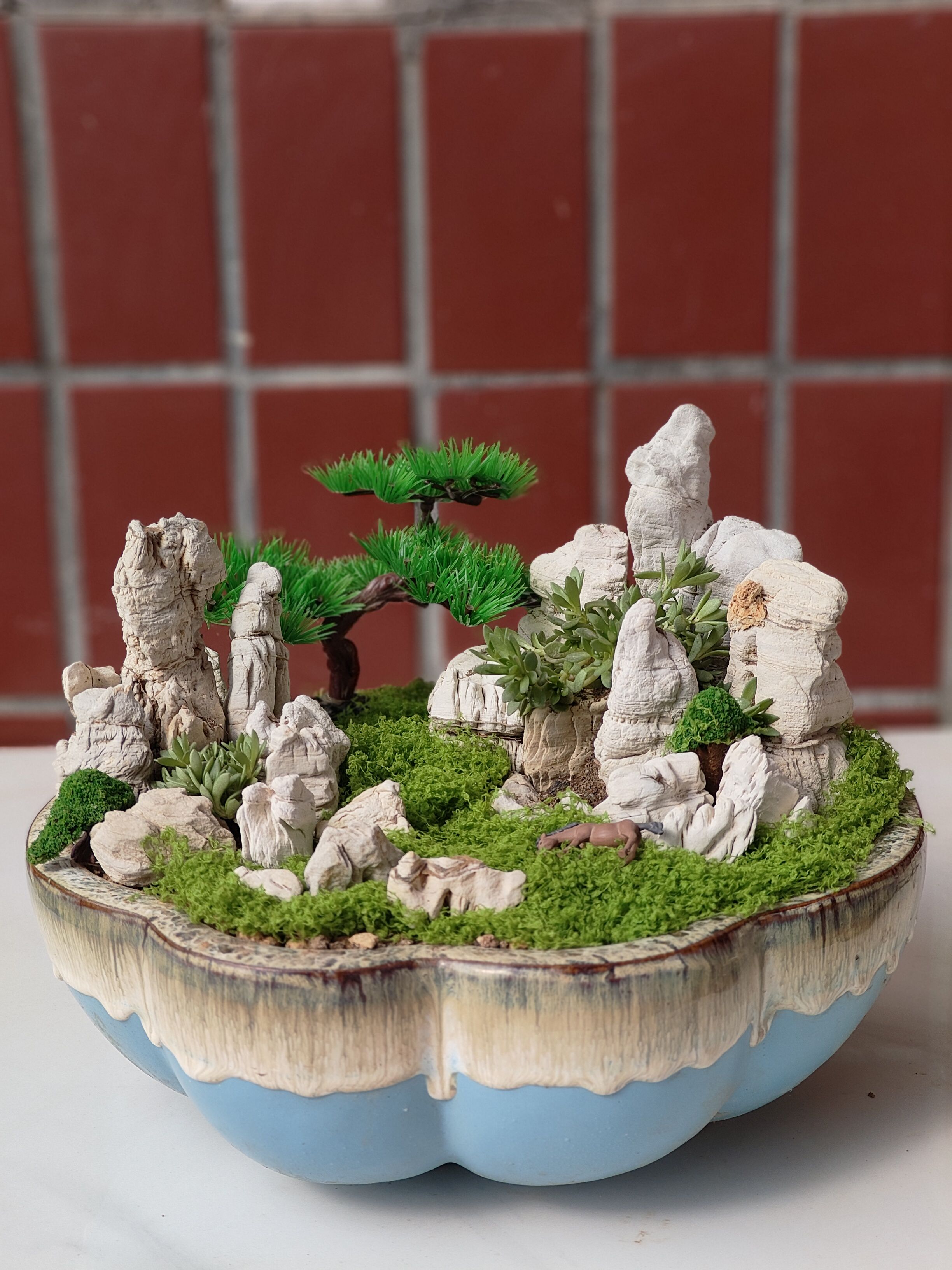 太行奇石白石小盆景造景石鱼缸造型庄子配石配景原石(不含盆)