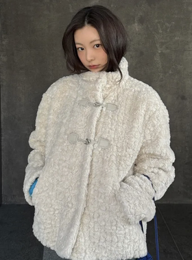 韩国代购LEMEME小众品牌秋冬高领毛外套大衣小红书博主angkm推荐