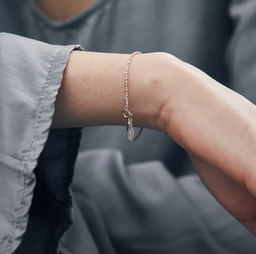 verte韩国小众设计师时尚银手链