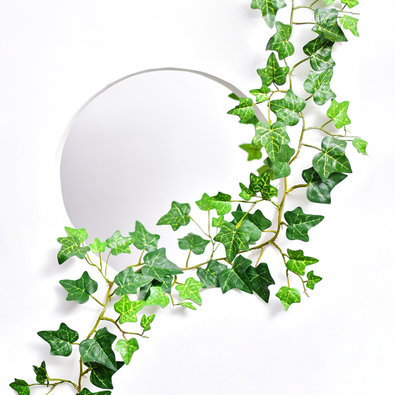 防火阻燃叶子假绿植仿真植物吊顶管道装饰藤蔓塑料花藤条绿叶树叶