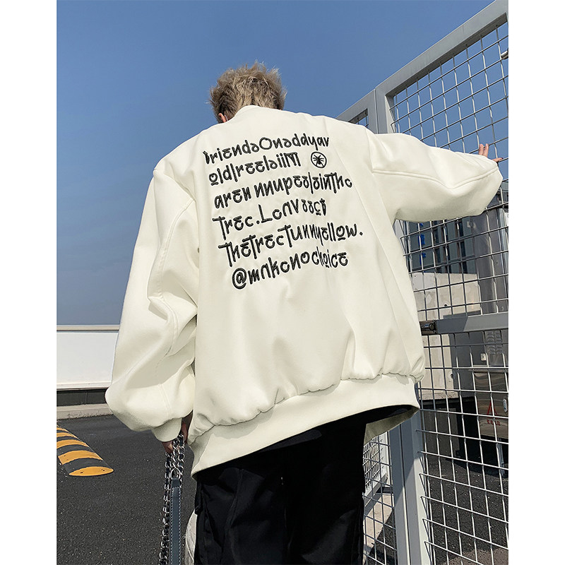 V9002-P73-控98美式飞行员棒球服夹克新款蜘蛛刺绣潮牌宽松外套,男装夹克,星座1608