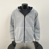 SSQ695-P65运动条纹连帽开衫卫衣外套复古宽松休闲双面穿夹克，男装夹克，星座1608