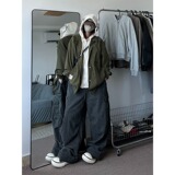 V4275-P65中性假两件外套休闲开衫卫衣新款夹克潮牌连帽衫，男装夹克，星座1608