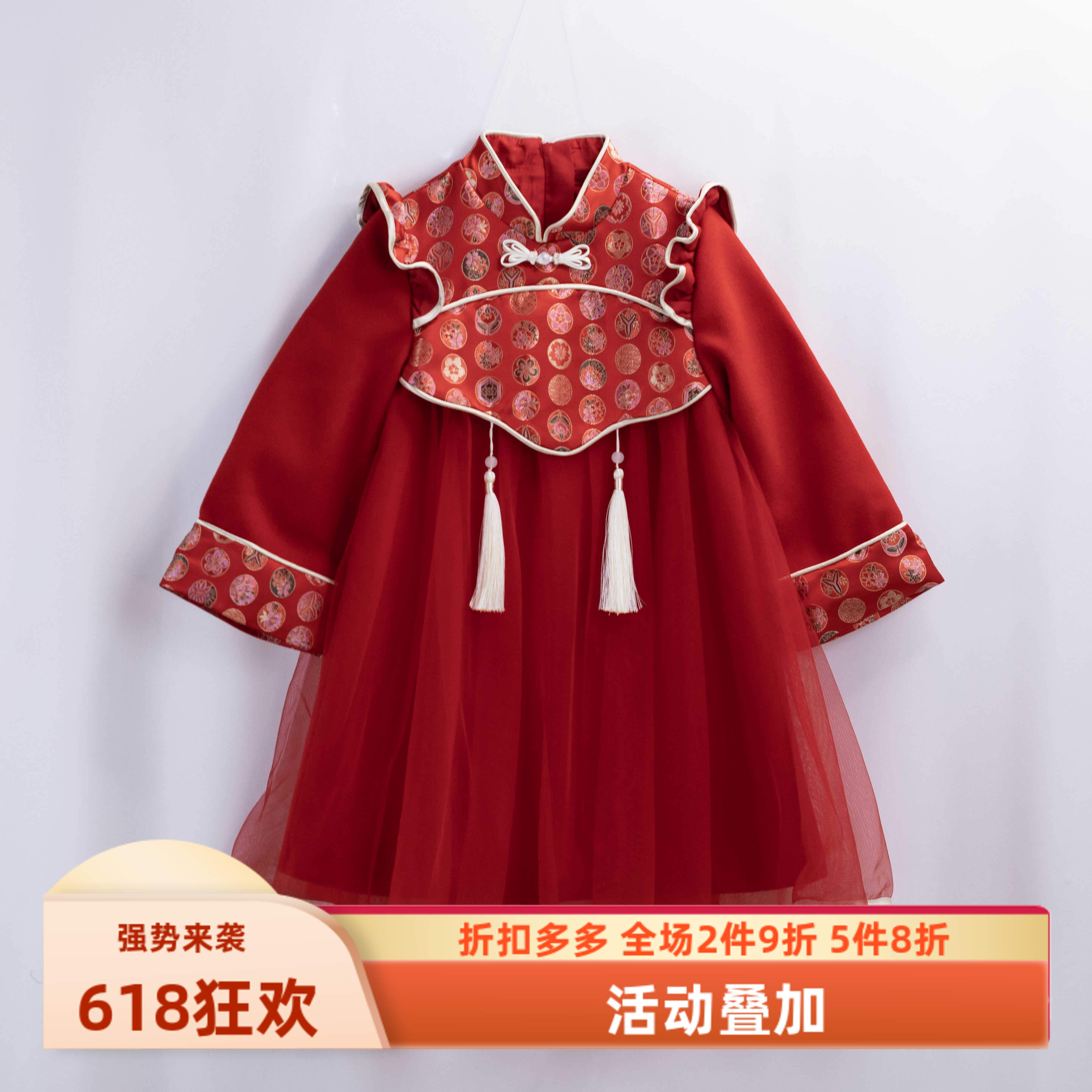 100-150女宝宝中国风童装以太儿
