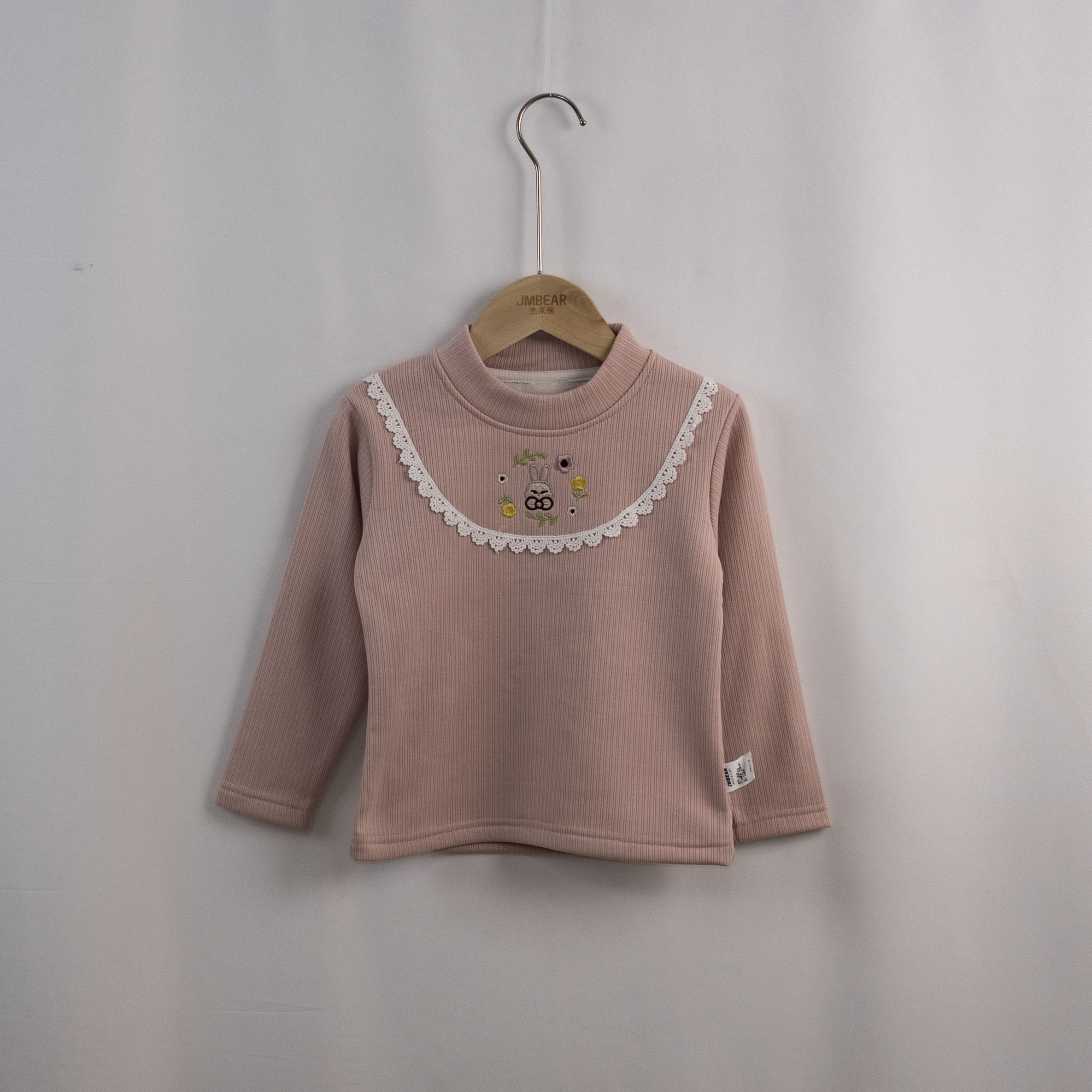 杰米熊秋冬女童棉双层长袖T恤