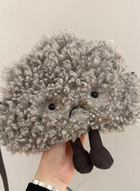 新款可爱乌云毛绒包百搭卡通玩偶云朵包单肩包毛茸茸趣味斜跨包包