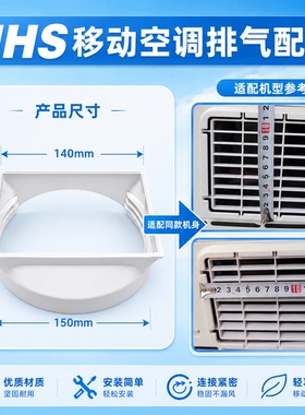 适用于JHS金鸿盛松京CMA06C志高移动空调长方形机身卡扣出风配件