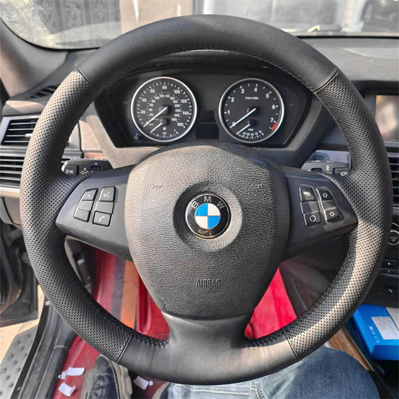 宝马X5专用手缝方向盘套E70把套