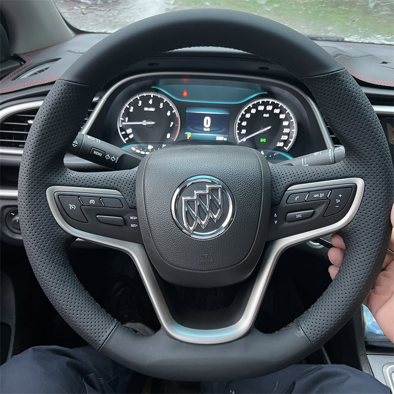 别克新英朗专用真皮手缝方向盘套