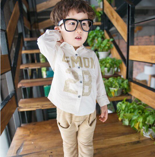 Chemise garcon à manche longue - Ref 2077750 Image 1