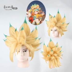 帝王Cosplay假发 COS 王者  沈梦溪 瑶森皮肤 挑染定制假毛