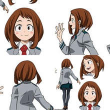 帝王动漫 我的英雄学院 丽日御茶子 cos假发定制 cosplay造型