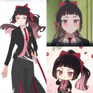 帝王动漫cosplay 春夏秋冬代行者 春之舞 姬鹰樱 cos假发定制