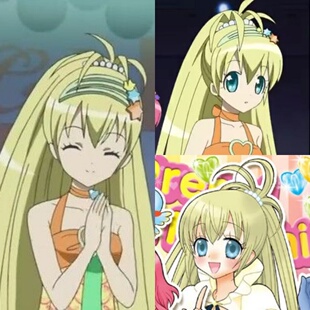 帝王Cosplay假发 变身！偶像公主高城蕾拉笹原名月克里斯定制假毛