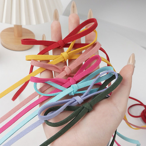 5mm宽韩国绒皮绳小卷线绳铺料