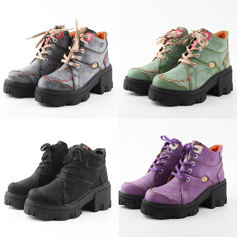 2024新款秋冬TMY EYES厚底增高中帮大码美式潮流炸街女鞋学生鞋