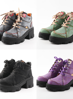 2024新款秋冬TMY EYES厚底增高中帮大码美式潮流炸街女鞋学生鞋