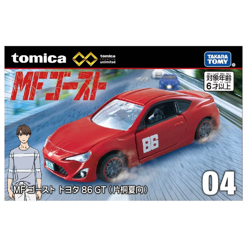 多美卡合金车IP联名无限04头文字D续 片桐夏向MF GHOST 丰田86GT