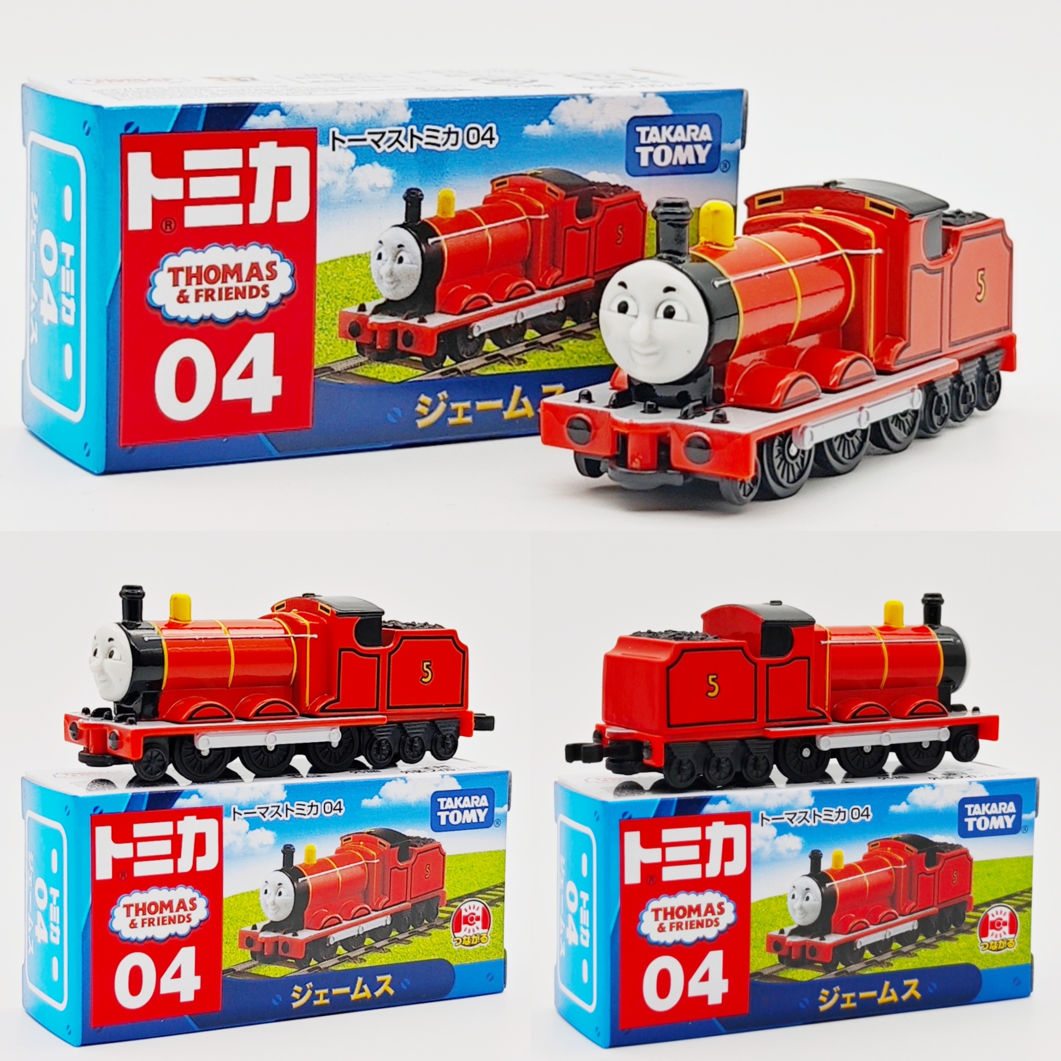 多美卡合金车联名款日版托马斯和朋友们04詹姆斯火车模型玩具收藏