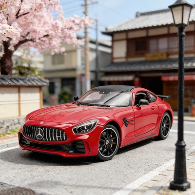 【特价清仓】威利1/24奔驰 AMG GT R 越野车模型合金车收藏摆件