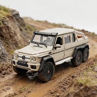 【特价清仓】威利1/24奔驰G63 AMG 6*6 越野车模型合金车收藏摆件