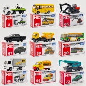 TOMICA 多美卡合金小汽车丰田工程车挖掘机运输车卡车模型玩具车