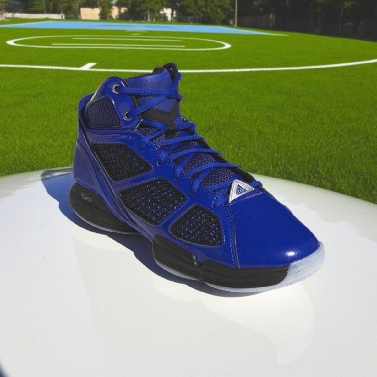 Adidas Rose罗斯1.5减震防滑耐磨场地实战中帮篮球鞋海外版蓝黑色