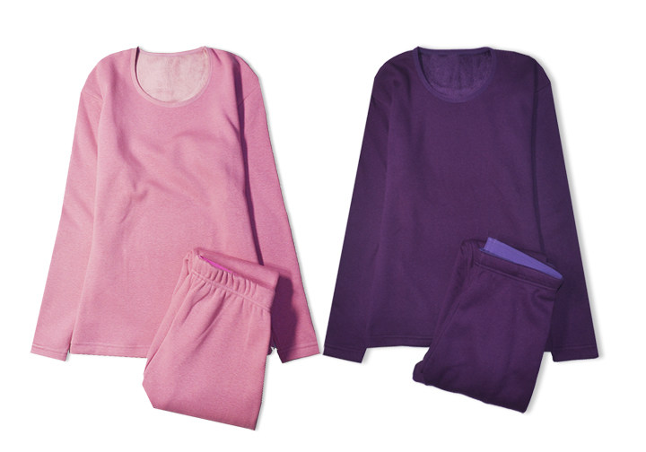 SPECIAL PRICE LADIES THICK THERMAL UNDERWEAR SET BRUSHED THICK AUTUMN COAT AND AUTUMN PANTS SET THICK THERMAL UPPER AND LOWER TOPS