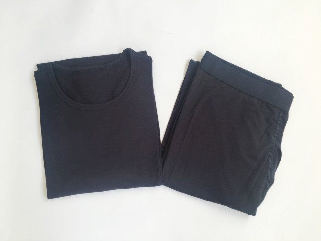 MENS THIN UNDERWEAR HEATING FIBER WARM SUIT HEATING CLOTHING HEATING PANTS ROUND NECK AUTUMN CLOTHES AND AUTUMN PANTS