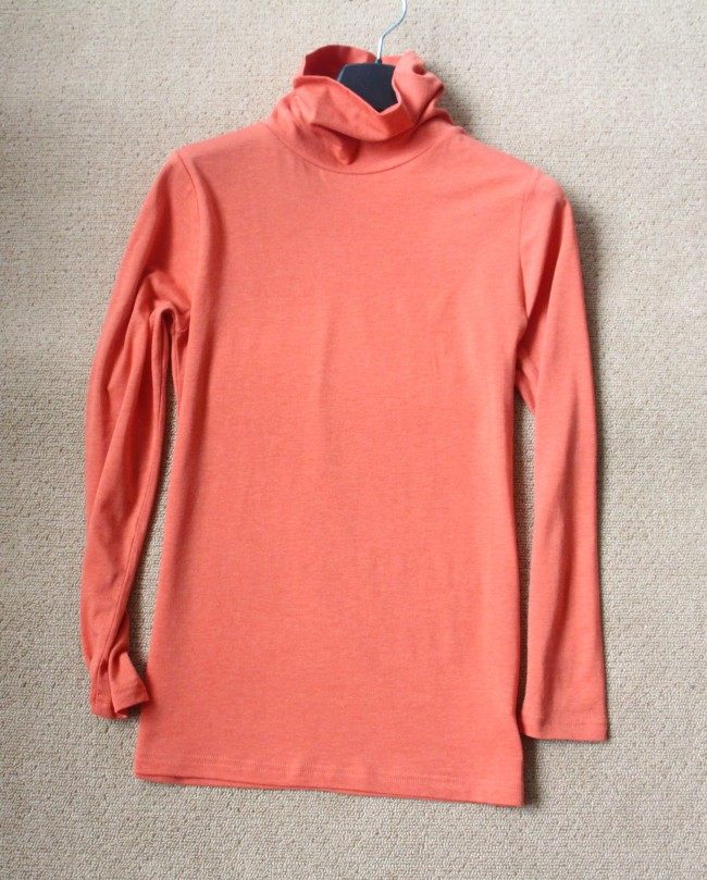 FOREIGN TRADE ORIGINAL SINGLE WOMENS UNDERSHIRT TURTLENECK COLLAR FOLDABLE HEATING JACKET THIN SPRING AND AUTUMN UNDERWEAR