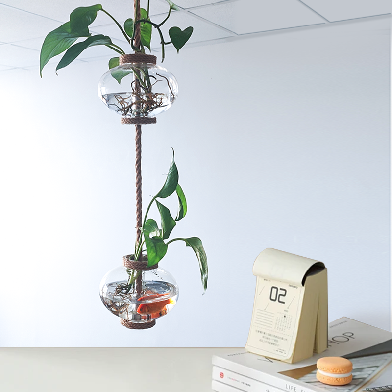 幼儿园客厅水培花器玻璃花瓶简约