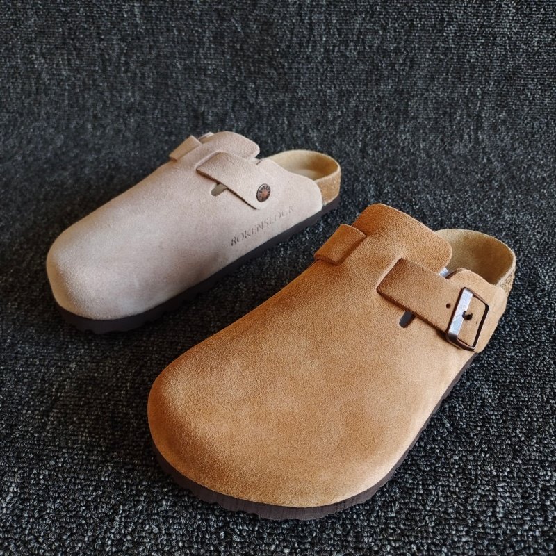 正品撤柜断码处理真皮女鞋后空平底勃肯软木鞋圆头半拖牛皮磨损潮,女鞋,勃肯鞋/软木鞋,淘宝优惠券,粉丝福利购,淘宝优惠卷