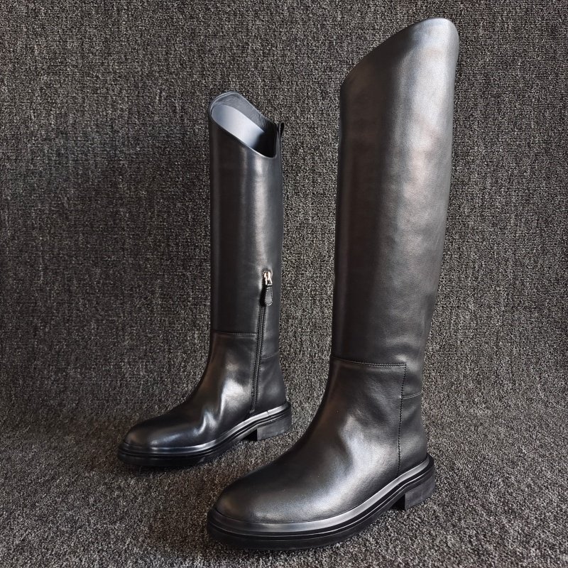 品牌撤柜断码新款真皮女靴高筒长靴平底骑士靴大牌款牛皮40码欧美,女鞋,时装靴,淘宝优惠券,粉丝福利购,淘宝优惠卷